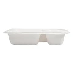 PLATEAU POUR NACHOS BIONIC  19x16,5x3,8 CM BLANC BAGASSE (300 UNITÉ)