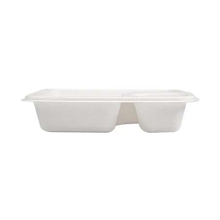 PLATEAU POUR NACHOS BIONIC  19x16,5x3,8 CM BLANC BAGASSE (300 UNITÉ)