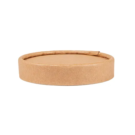 COUVERCLES POTS À GLACES  120 ML 280 + 18 PE G/M2 Ø7,7 CM MARRON CARTON (1000 UNITÉ)