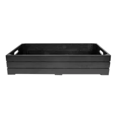 BOÎTE BUFFET GN 1/1 BAMBOO  53x32,5x10 CM NOIR BAMBOU (1 UNITÉ)