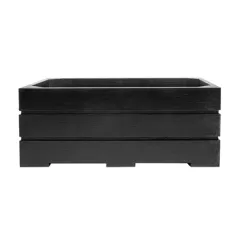 BOÎTE BUFFET GN 1/4 BAMBOO  26,5x16,2x10 CM NOIR BAMBOU (1 UNITÉ)