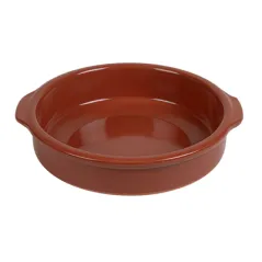 RÉCIPIENTS AVEC ANSES  550 ML Ø17x4,5 CM MARRON CERAMIQUE (12 UNITÉ)