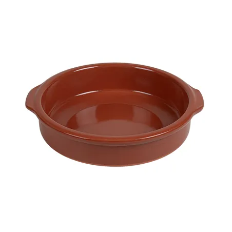 RÉCIPIENTS AVEC ANSES  550 ML Ø17x4,5 CM MARRON CERAMIQUE (12 UNITÉ)