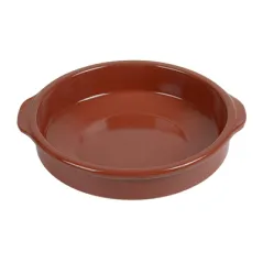 RÉCIPIENT AVEC ANSES  850 ML Ø20x5 CM MARRON CERAMIQUE (8 UNITÉ)