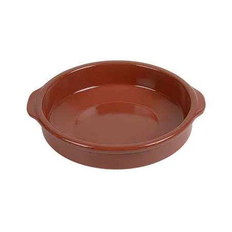 RÉCIPIENT AVEC ANSES  850 ML Ø20x5 CM MARRON CERAMIQUE (8 UNITÉ)