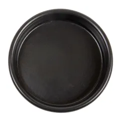 RÉCIPIENTS POUR CRÈME CATALANE 220 ML Ø12x2,6 CM NOIR CERAMIQUE (44 UNITÉ)