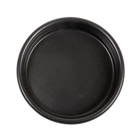 RÉCIPIENTS POUR CRÈME CATALANE  220 ML Ø12x2,6 CM NOIR CERAMIQUE (44 UNITÉ)