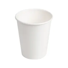 GOBELETS EN SACHET  240 ML 280 + 18 PE G/M2 Ø8/5,6x9,2 CM BLANC CARTON (1000 UNITÉ)