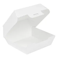 BOÎTES HAMBURGER THEPACK  13x12,5x6,2 CM (S) BLANC CARTON NANO-MICRO (450 UNITÉ)