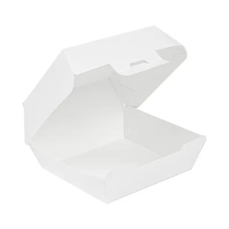BOÎTES HAMBURGER THEPACK  13x12,5x6,2 CM (S) BLANC CARTON NANO-MICRO (450 UNITÉ)