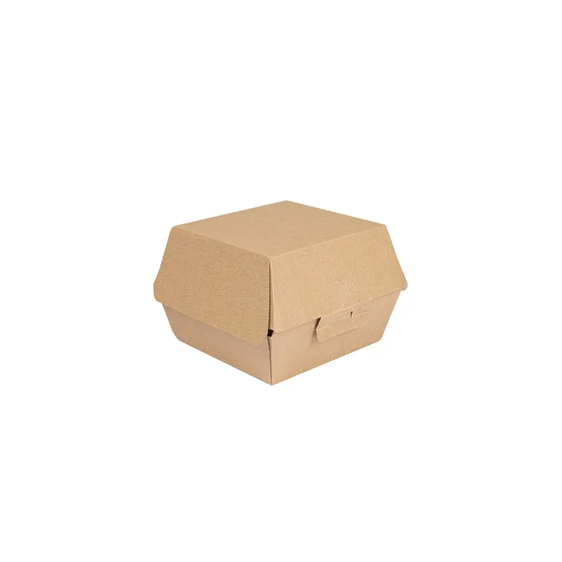 BOÎTES HAMBURGER THEPACK  13x12,5x9 CM (M) NATUREL CARTON NANO-MICRO (500 UNITÉ)