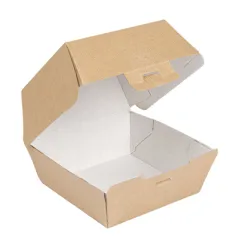BOÎTES HAMBURGER THEPACK  13x12,5x9 CM (M) NATUREL CARTON NANO-MICRO (500 UNITÉ)