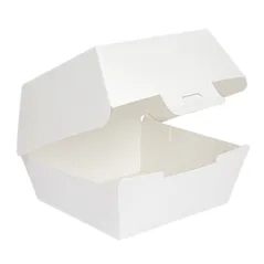 BOÎTES HAMBURGER THEPACK  13x12,5x9 CM (M) BLANC CARTON NANO-MICRO (500 UNITÉ)
