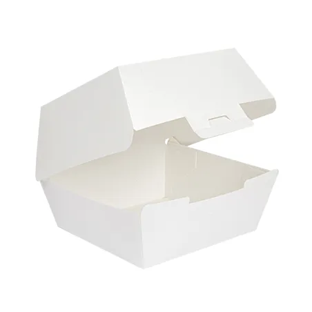 BOÎTES HAMBURGER THEPACK  13x12,5x9 CM (M) BLANC CARTON NANO-MICRO (500 UNITÉ)