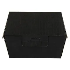 BOÎTES HAMBURGER THEPACK  13x12,5x9 CM (M) NOIR CARTON NANO-MICRO (500 UNITÉ)