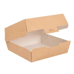 BOÎTES HAMBURGER THEPACK  14,2x13,7x6,1 CM (L) NATUREL CARTON NANO-MICRO (500 UNITÉ)