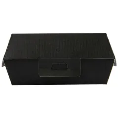 BOÎTES HAMBURGER THEPACK  14,2x13,7x6,1 CM (L) NOIR CARTON NANO-MICRO (500 UNITÉ)