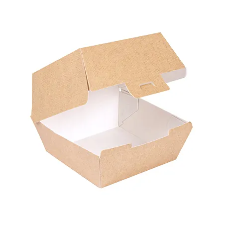 BOÎTES HAMBURGER THEPACK  220 G/M2 14,4x13,6x9,2 CM (L+) NATUREL CARTON NANO-MICRO (500 UNITÉ)
