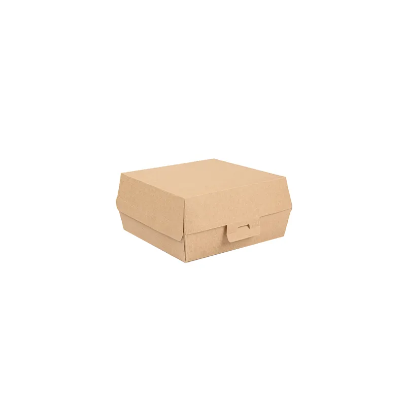 BOÎTES HAMBURGER THEPACK  17,6x16,8x7,8 CM (XL WIDER) NATUREL CARTON NANO-MICRO (300 UNITÉ)