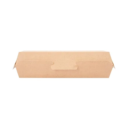 COQUILLES "HOT DOG" THEPACK  23,2x9x6,3 CM NATUREL CARTON NANO-MICRO (450 UNITÉ)