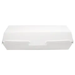 COQUILLES "HOT DOG" THEPACK  23,2x9x6,3 CM BLANC CARTON NANO-MICRO (450 UNITÉ)