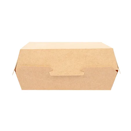BOÎTES "LUNCH BOX B" THEPACK  22,5x17x8,5 CM NATUREL CARTON NANO-MICRO (300 UNITÉ)