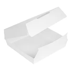 BOÎTES "LARGE LUNCH BOX" THEPACK  23,5x24x8,7 CM BLANC CARTON NANO-MICRO (150 UNITÉ)
