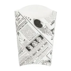 BOÎTES À FRITES THEPACK 'TIMES' 190 G 14,5x9,5x18 CM BLANC CARTON NANO-MICRO (1200 UNITÉ)