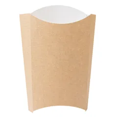 BOÎTES À FRITES THEPACK 190 G 14,5x9,5x18 CM NATUREL CARTON NANO-MICRO (1200 UNITÉ)