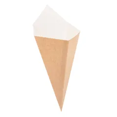 CORNETS FRITES THEPACK 250 G 15,7x26,8 CM NATUREL CARTON NANO-MICRO (1200 UNITÉ)