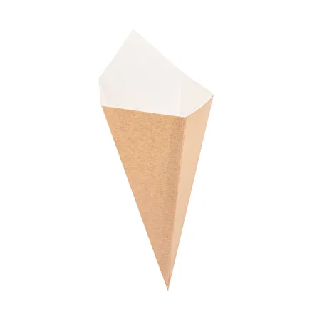 CORNETS FRITES THEPACK 250 G 15,7x26,8 CM NATUREL CARTON NANO-MICRO (1200 UNITÉ)