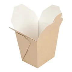 RÉCIPIENTS MULTIUSAGES MICRO-ONDABLES THEPACK 780 ML 8x7x10,5 CM NATUREL CARTON NANO-MICRO + PP (480 UNITÉ)
