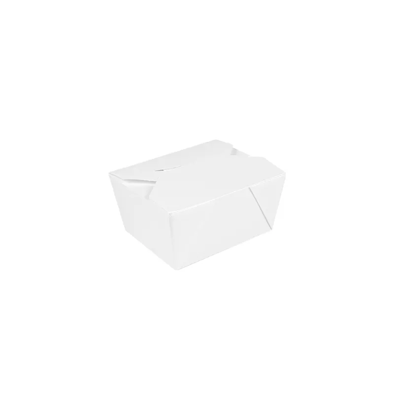 BOÎTES AMÉRICAINES THEPACK 780 ML 11,3x9x6,3 CM BLANC CARTON NANO-MICRO + PP (500 UNITÉ)