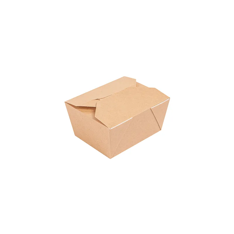 BOÎTES AMÉRICAINES MICRO-ONDABLES THEPACK 780 ML 11,3x9x6,3 CM NATUREL CARTON NANO-MICRO + PP (500 UNITÉ)