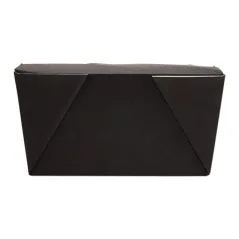 BOÎTES AMÉRICAINES MICRO-ONDABLES THEPACK 780 ML 11,3x9x6,3 CM NOIR CARTON NANO-MICRO + PP (500 UNITÉ)