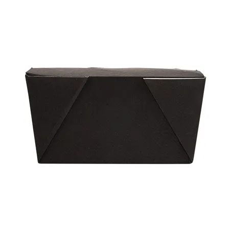 BOÎTES AMÉRICAINES MICRO-ONDABLES THEPACK 780 ML 11,3x9x6,3 CM NOIR CARTON NANO-MICRO + PP (500 UNITÉ)