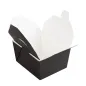 BOÎTES AMÉRICAINES MICRO-ONDABLES THEPACK 780 ML 11,3x9x6,3 CM NOIR CARTON NANO-MICRO + PP (500 UNITÉ) BOÎTES AMÉRICAINES MICRO-ONDABLES