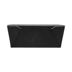 BOÎTES AMÉRICAINES MICRO-ONDABLES THEPACK 1350 ML 15,2x12,1x6,5 CM NOIR CARTON NANO-MICRO + PP (300 UNITÉ)