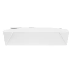 BOÎTES AMÉRICAINES MICRO-ONDABLES THEPACK 1470 ML 19,6x14x4,5 CM BLANC CARTON NANO-MICRO + PP (300 UNITÉ)