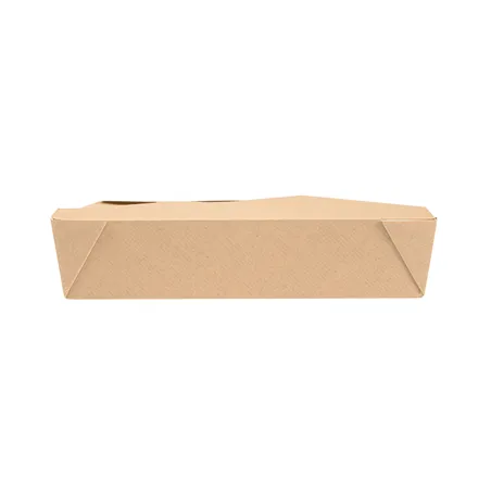 BOÎTES AMÉRICAINES MICRO-ONDABLES THEPACK 1470 ML 19,6x14x4,5 CM NATUREL CARTON NANO-MICRO + PP (300 UNITÉ)