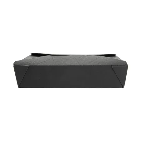 BOÎTES AMÉRICAINES MICRO-ONDABLES THEPACK 1470 ML 19,6x14x4,5 CM NOIR CARTON NANO-MICRO + PP (300 UNITÉ)