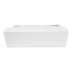 BOÎTES AMÉRICAINES MICRO-ONDABLES THEPACK 2910 ML 21,7x21,7x6 CM BLANC CARTON NANO-MICRO + PP (100 UNITÉ)