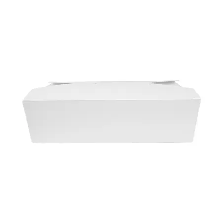 BOÎTES AMÉRICAINES MICRO-ONDABLES THEPACK 2910 ML 21,7x21,7x6 CM BLANC CARTON NANO-MICRO + PP (100 UNITÉ)