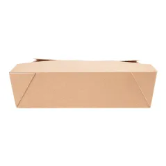 BOÎTES AMÉRICAINES MICRO-ONDABLES THEPACK 2910 ML 21,7x21,7x6 CM NATUREL CARTON NANO-MICRO + PP (100 UNITÉ)