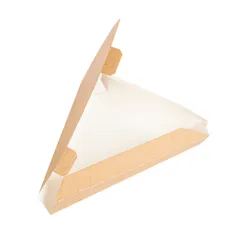 EMBALLAGES TRIANGULAIRES PIZZA THEPACK  18x23x3 CM NATUREL CARTON NANO-MICRO (500 UNITÉ)