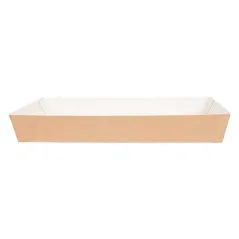 PLATEAUX REPAS THEPACK  25,5x18x3,7 CM NATUREL CARTON NANO-MICRO (130 UNITÉ)