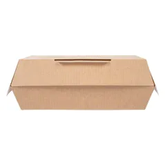 BOÎTES "LUNCH BOX" THEPACK  19,5x11,5x6,5 CM NATUREL CARTON NANO-MICRO (300 UNITÉ)