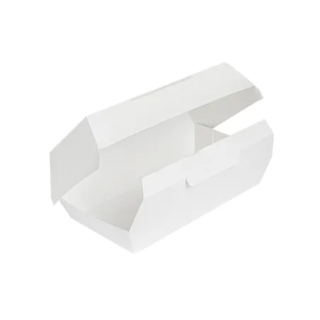 BOÎTES "LUNCH BOX" THEPACK  19,5x11,5x6,5 CM BLANC CARTON NANO-MICRO (300 UNITÉ)