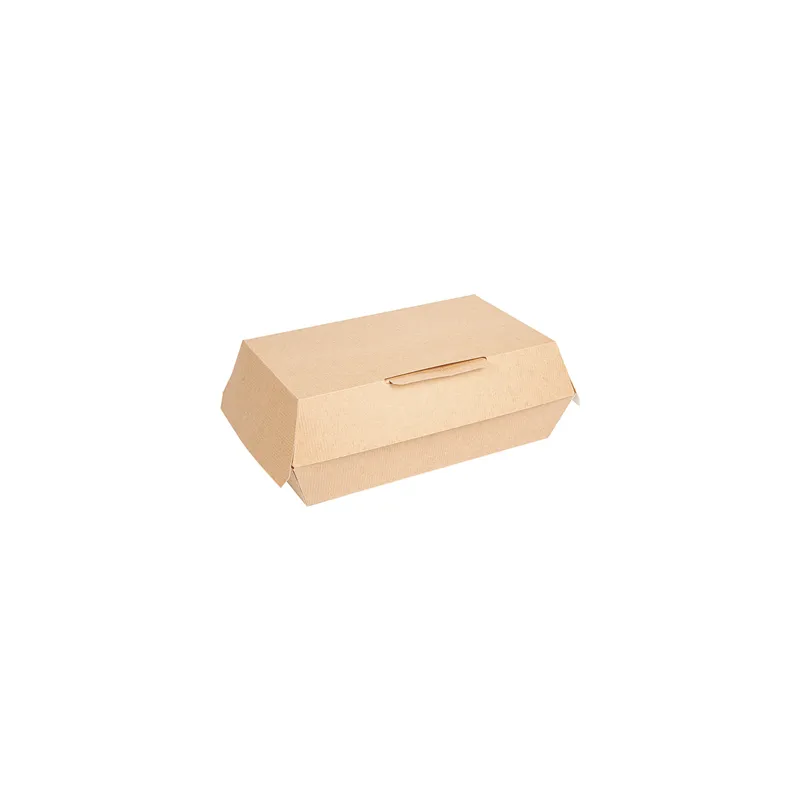 BOÎTES "LUNCH BOX" THEPACK  22x13x7,5 CM NATUREL CARTON NANO-MICRO (300 UNITÉ)