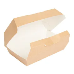 BOÎTES "LUNCH BOX" THEPACK  22x13x7,5 CM NATUREL CARTON NANO-MICRO (300 UNITÉ)